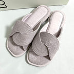 Loewe Slide Sandals Jute 36 Lavender