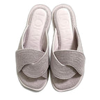 Loewe Slide Sandals Jute 36 Lavender — view 2