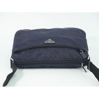 Prada Nylon Shoulder Bag Pochette Navy — view 5