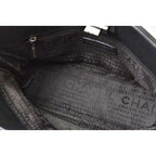 Chanel Tote Bag Chain Vintage Patent Leather Quilted Stitching Black — view 9