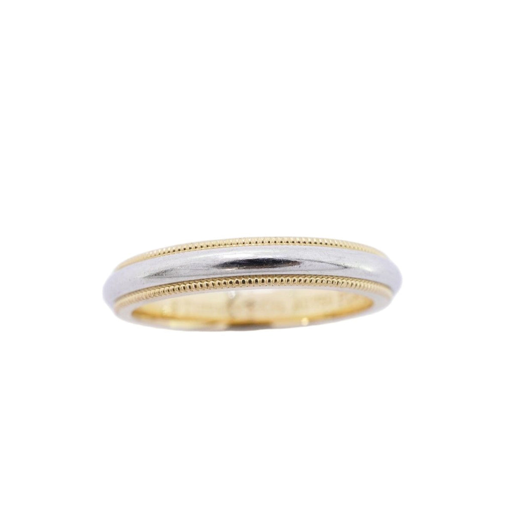 Tiffany & Co Ring Mil Gray 18k Yellow Gold Platinum — view 2
