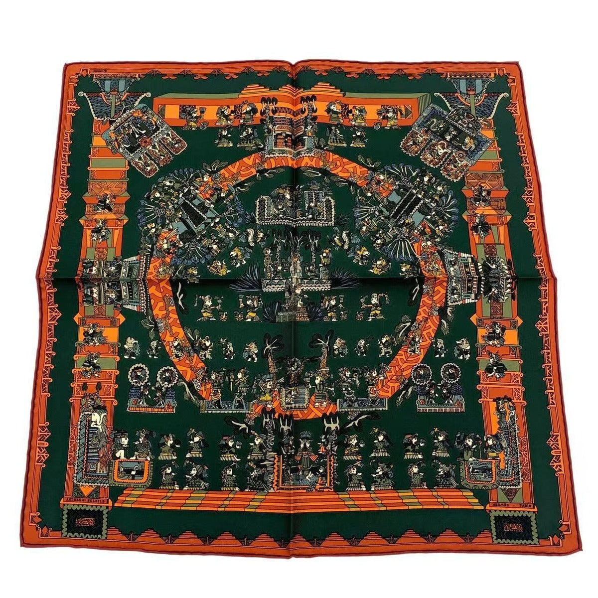 Hermes Astres Et Soleils Celestial Bodies And The Sun Silk Scarf Multicolor Box — view 2