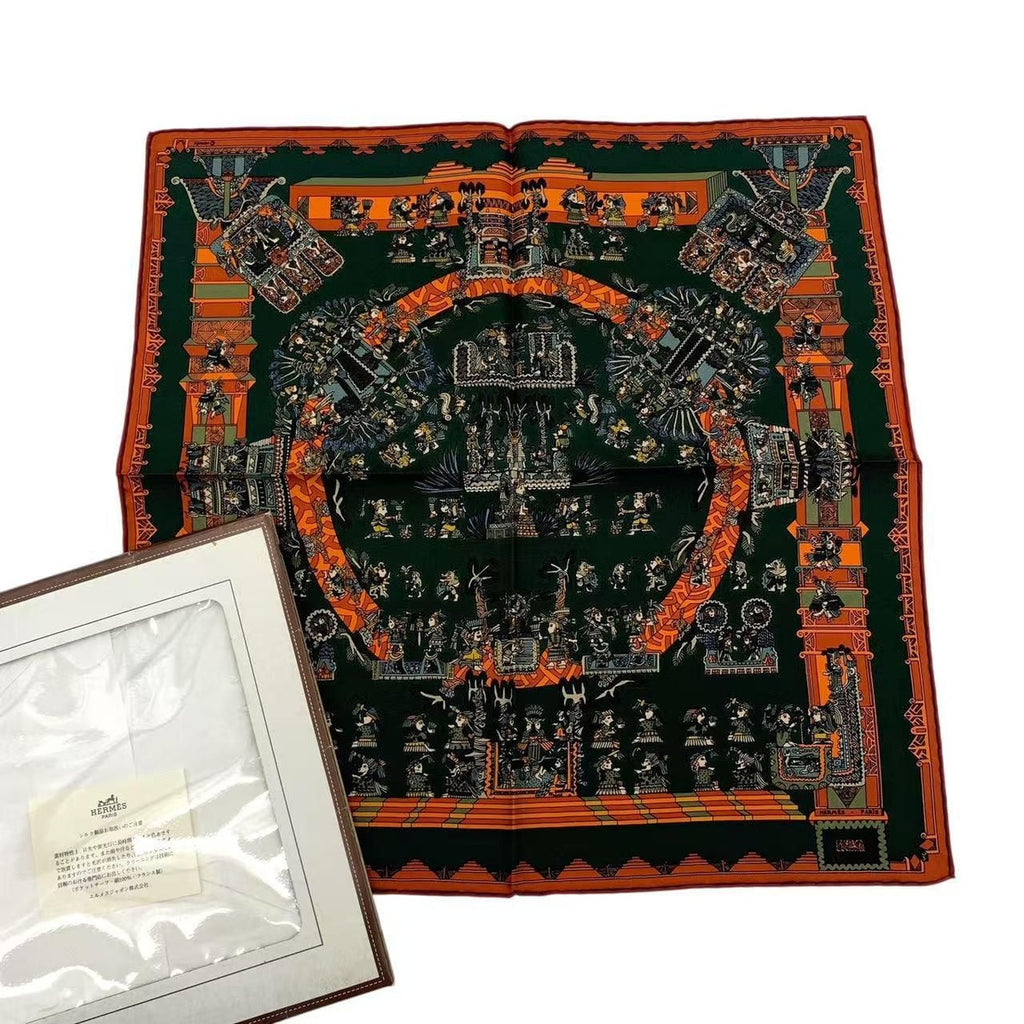 Hermes Astres Et Soleils Celestial Bodies And The Sun Silk Scarf Multicolor Box