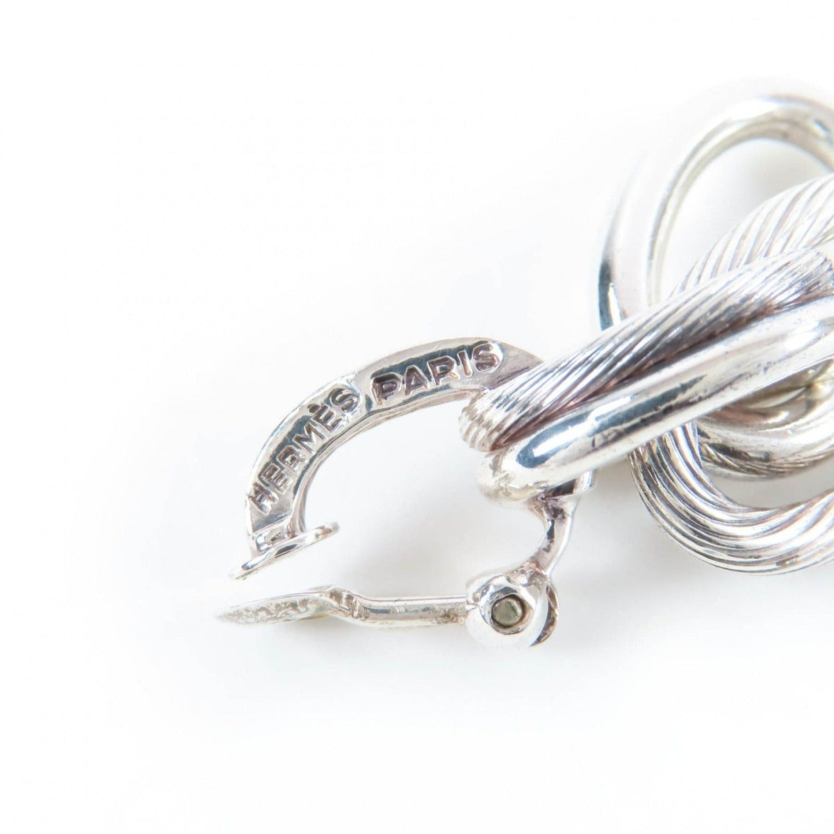 Hermes Vintage Destrier Earrings 925 Sterling Silver Weight — view 5
