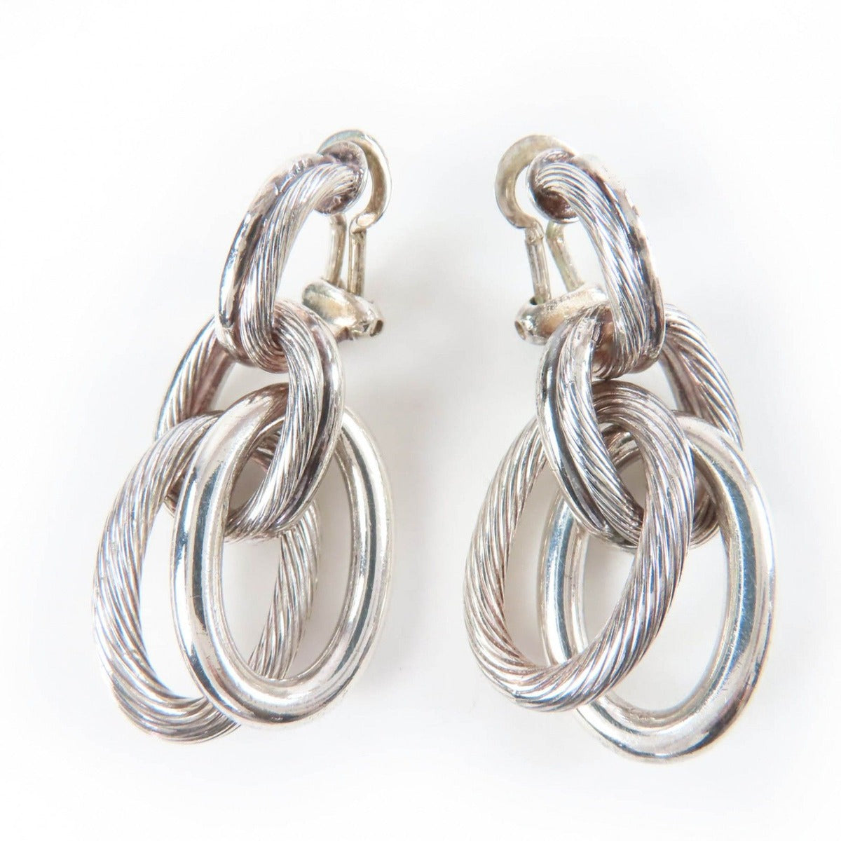 Hermes Vintage Destrier Earrings 925 Sterling Silver Weight