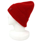 Louis Vuitton Bonnet LV Ahead Cashmere Logo Beanie Knit Cap Red Recommended — view 2