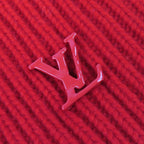 Louis Vuitton Bonnet LV Ahead Cashmere Logo Beanie Knit Cap Red Recommended — view 7