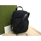 Gucci Interlocking G GG Pattern Leather Shoulder Bag