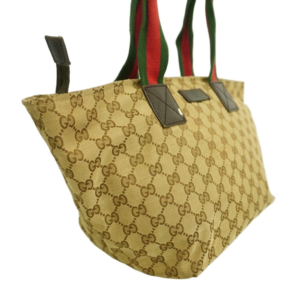 Gucci Tote GG Canvas Sherry Line Beige Silver — view 2