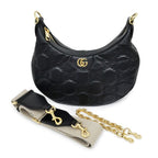 Gucci GG Matelasse Shoulder Bag Black Hand Clutch 3-Way Leather