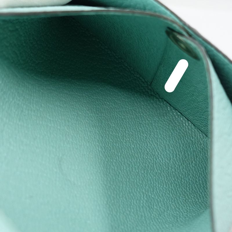 Hermes Bastia GM Coin Case A Stamp Manufactured In 2017 Chevre Aqua — view 7