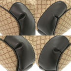 Gucci GG Canvas Leather Beige Black 2-Way Handbag 1465 — view 3