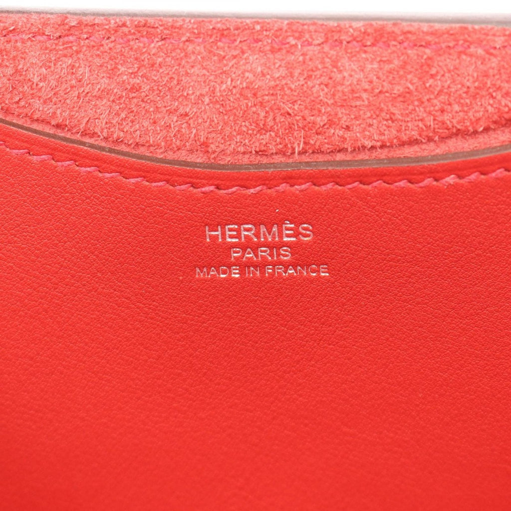 Hermes Handbag In The Loop 18 ck Rouge Casac Leather — view 4