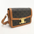 Celine Triomphe Canvas Crossbody Shoulder Bag Calf