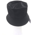 Prada Triangle Logo Plate Re-Nylon Bucket Hat Black S — view 4