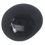 Prada Triangle Logo Plate Re-Nylon Bucket Hat Black S — view 5