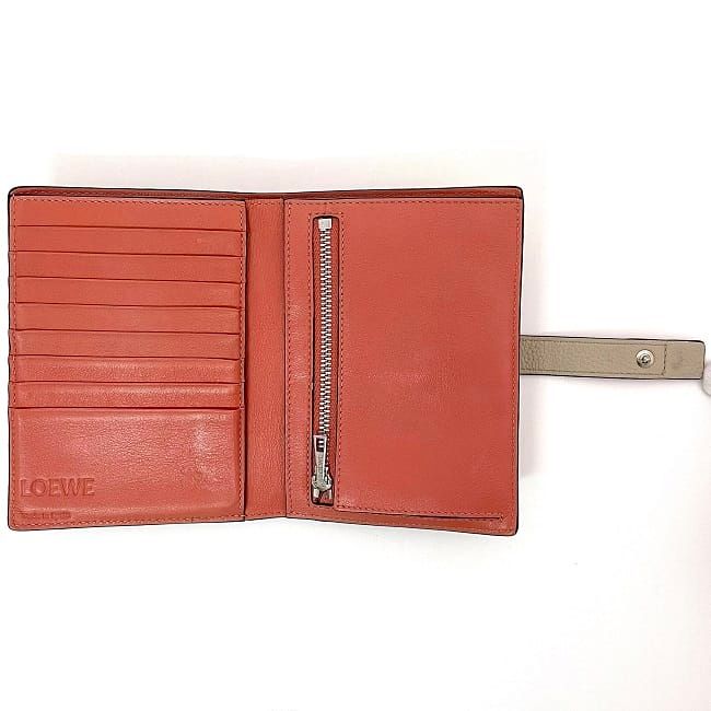 Loewe Bifold Wallet Vertical Small Beige — view 3
