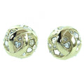 Chanel B25 P Abf219 Metal Strass Star Heart Motif Bijoux Ball Earrings