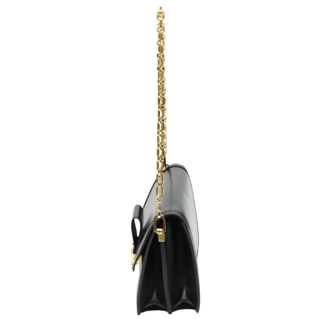 Louis Vuitton Lock Dauphine MM Chain Shoulder Bag Noir — view 5