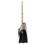 Louis Vuitton Lock Dauphine MM Chain Shoulder Bag Noir — view 5