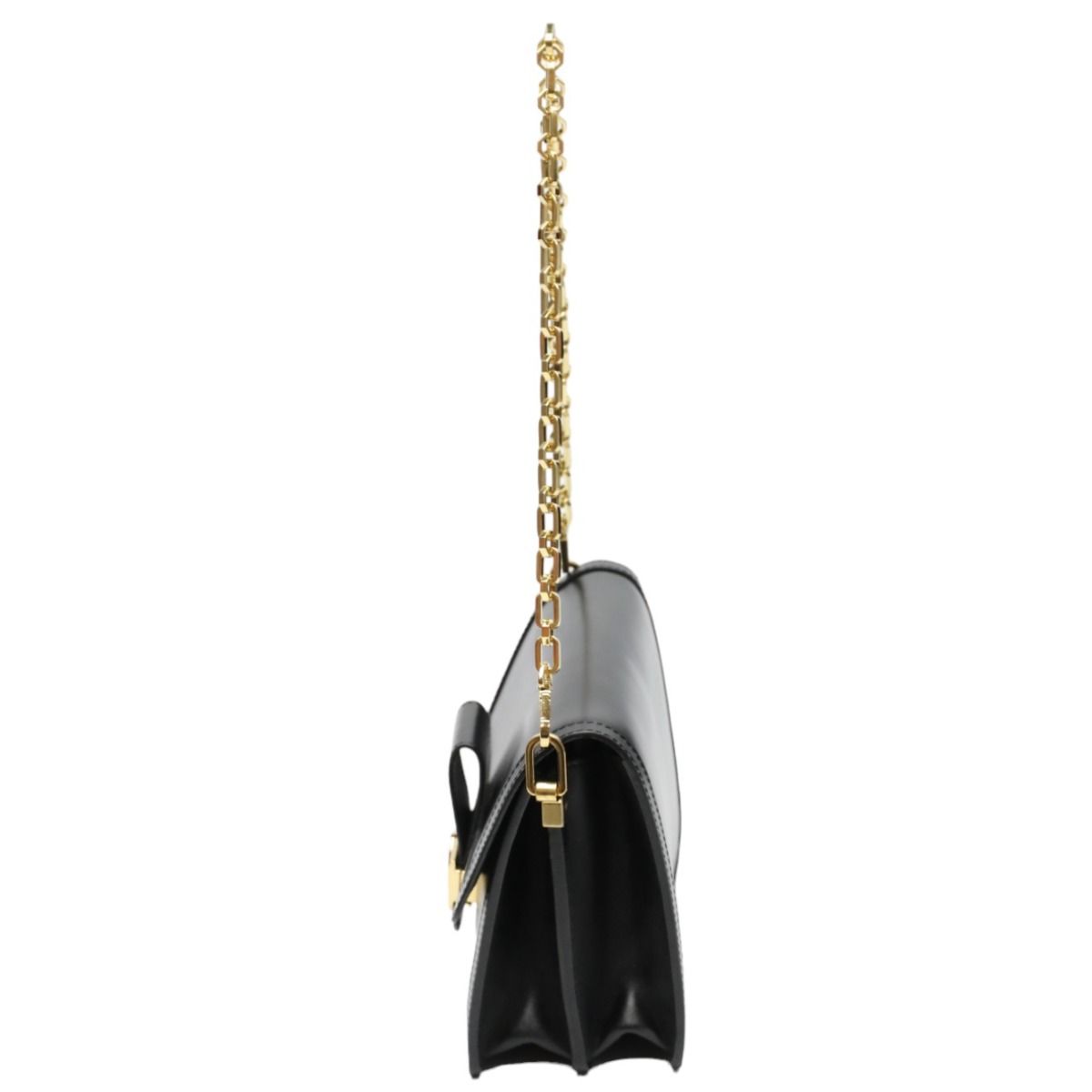 Louis Vuitton Lock Dauphine MM Chain Shoulder Bag Noir — view 5