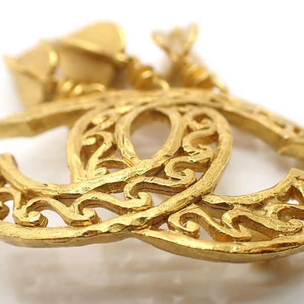 Chanel Brooch 95 A Vintage Coco Mark GP — view 9