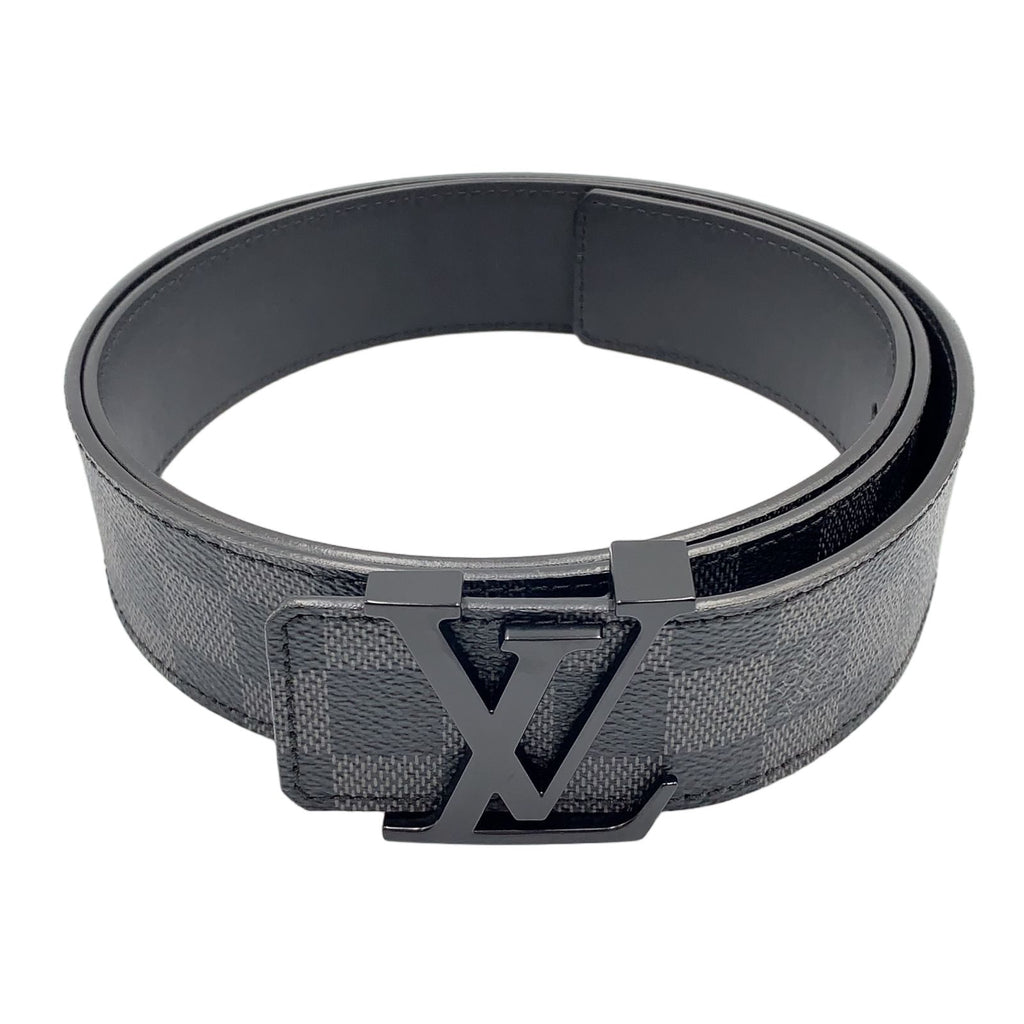 Louis Vuitton Ceinture LV Initial Leather Black Belt