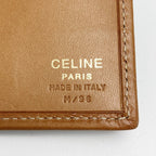 Celine Macadam Pattern Bifold Wallet Pouch Brown Leather Long — view 4