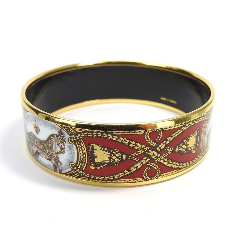 Hermes Emile Bangle Bracelet Accessories Jewelry Small Carriage — view 3