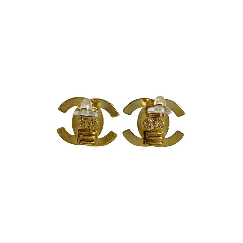 Chanel Vintage Coco Mark Earrings Ear Cuff Accessory 96P — view 5
