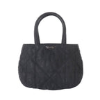 Dior Trotter Mini Hand Bag Nylon Leather Black Silver