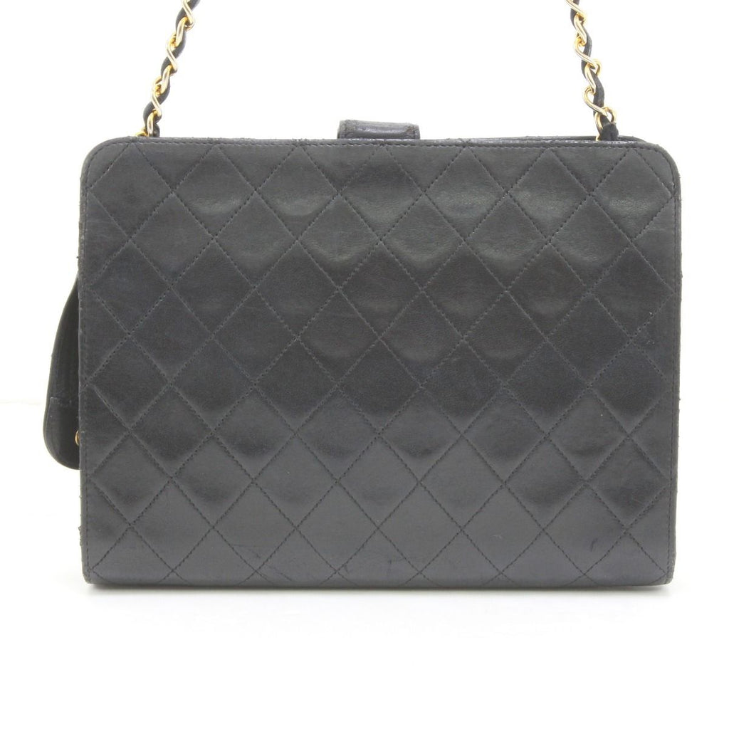 Chanel Shoulder Bag Quilted Chain Scratch Yes Black — view 3