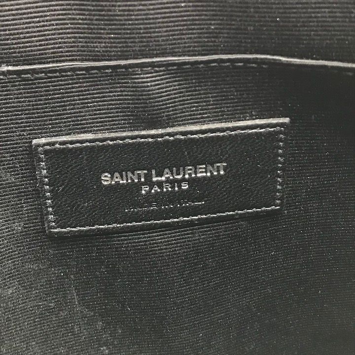 Saint Laurent Star Patchwork Metallic Leather Clutch Pochette Pouch Case — view 8
