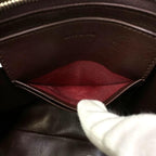 Celine Clutch Pochette Second Bag Check Dark Brown Bicolor — view 6
