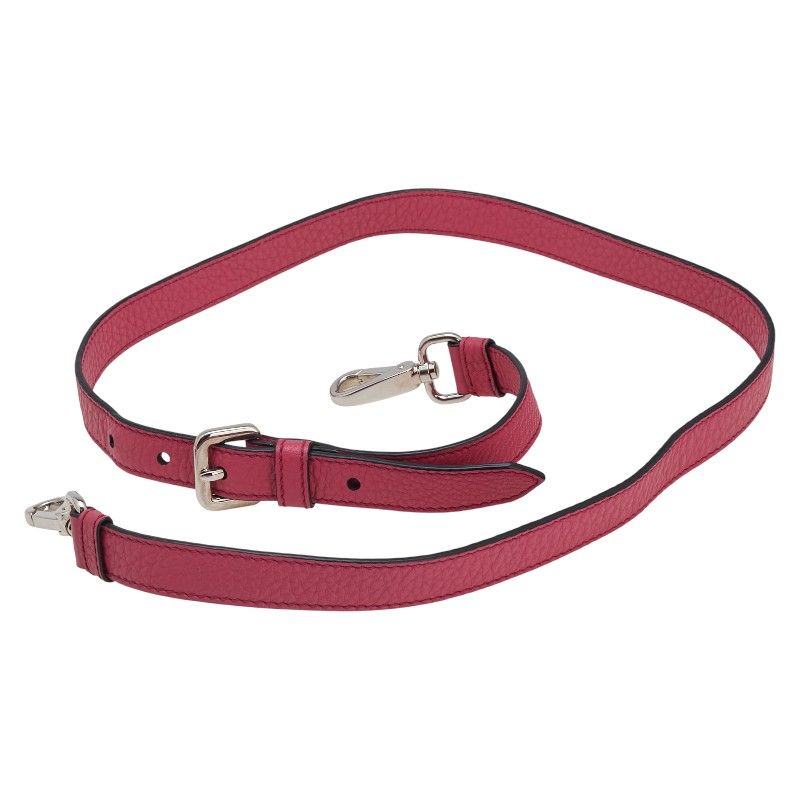 Prada Shoulder Strap Name Tag Clochette Key Padlock Set Pink Leather — view 3