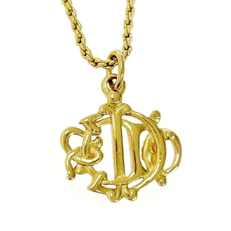 Christian Dior GP Emblem Necklace Gold — view 4