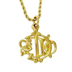 Christian Dior GP Emblem Necklace Gold — view 4