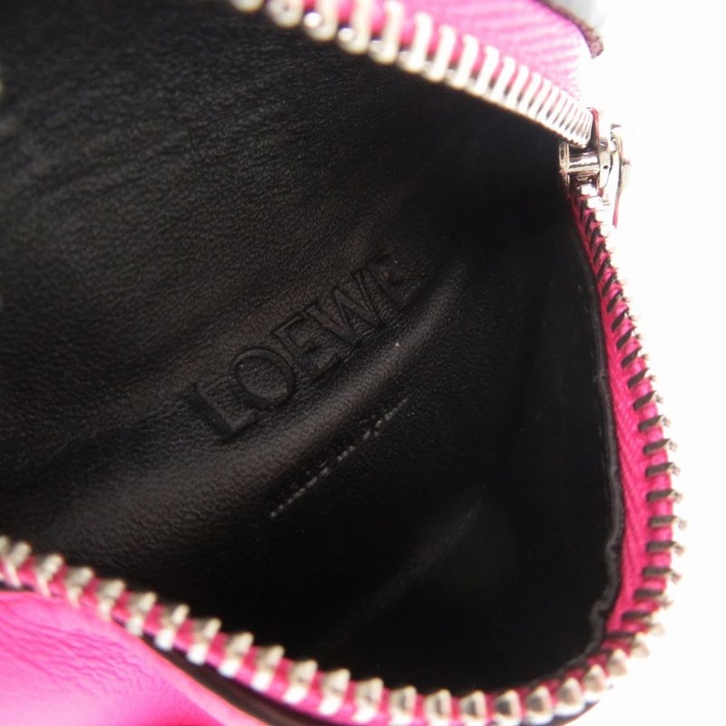 Loewe Leather Pink Coin Case Ankle Pouch Wallet 1448 — view 4