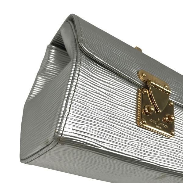 Louis Vuitton Epi Galaxia Vanity Hand Bag Metallic Silver — view 5