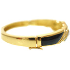Dior Stone Vintage Bangle Gold Antique Bracelet Accessory 0183 — view 5