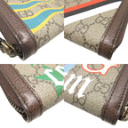 Gucci Diana Bamboo GG Supreme Leather Beige Brown Round Zipper Long — view 7