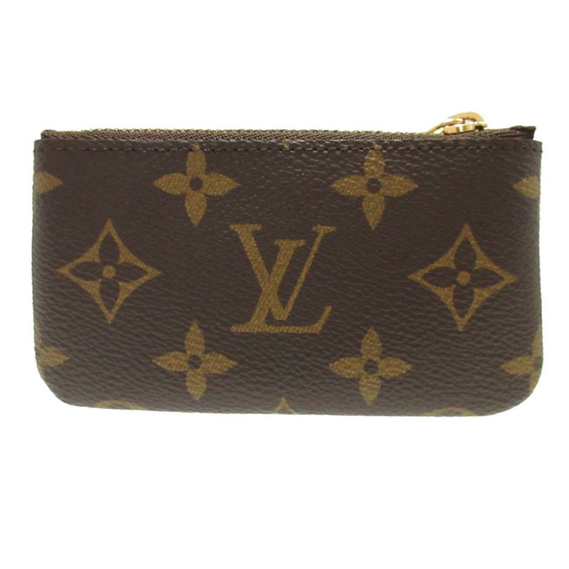 Louis Vuitton Monogram Pochette Cles 2025 Brown Coin Case Wallet 0460 — view 3