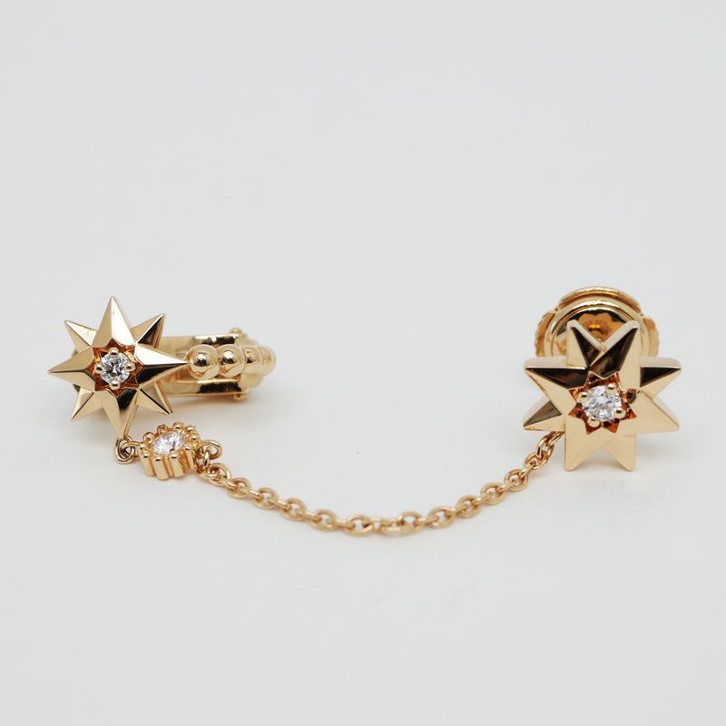 Dior Etoile Des Vins Single Earrings 18K Pink Gold Diamond — view 9
