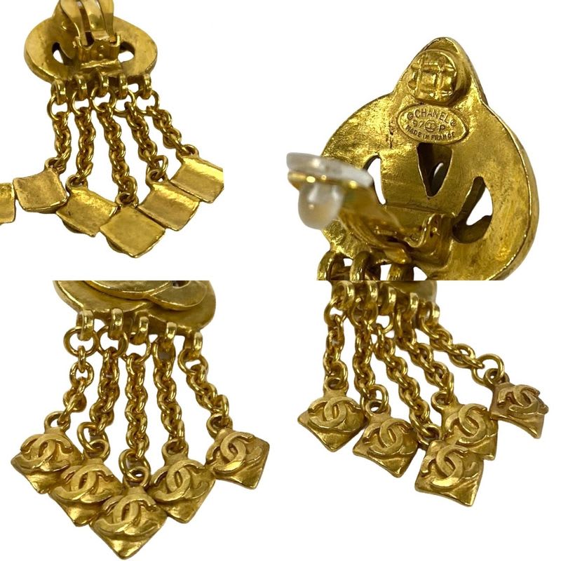 Chanel Vintage 97 Coco Mark Motif Earrings Ear Cuff — view 3