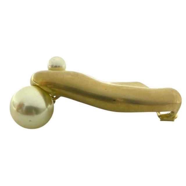 Christian Dior Earrings Earring Accessories Pearl GP Gold White — view 4
