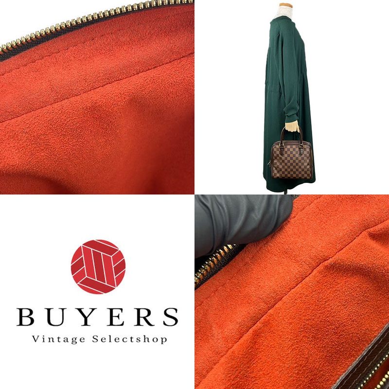 Louis Vuitton Handbag Brera Damier Ebene Goldhardware Leather Everyday — view 7