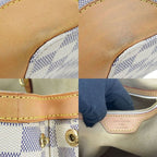Louis Vuitton Tote Hampstead PM Damier Azur Gold Hardware — view 6