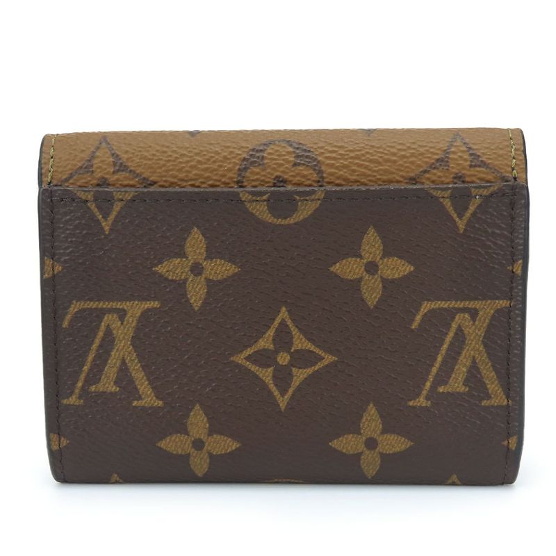 Louis Vuitton Bifold Wallet Portefeuille Rosalie Monogram Reverse Brown — view 2
