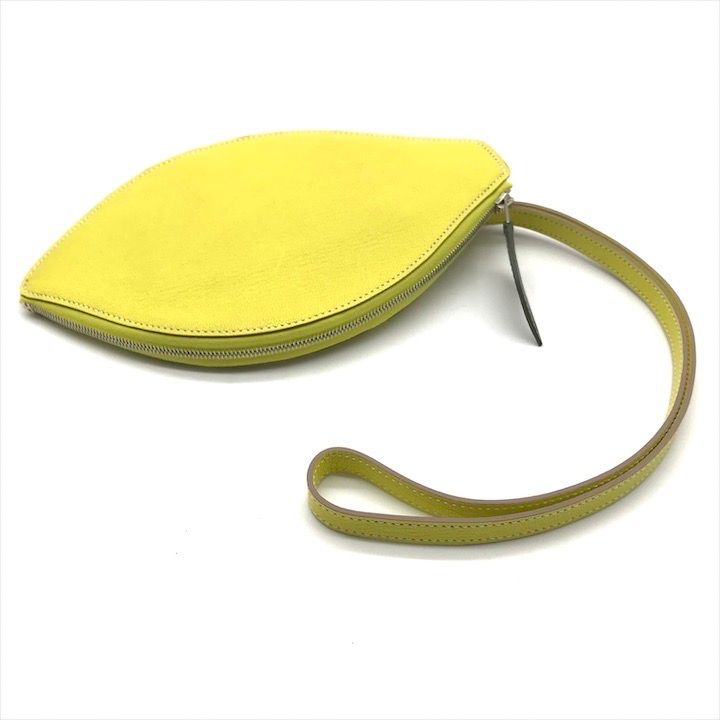 Hermes Pochette Citron Lemon Clutch Pouch Yellow — view 6