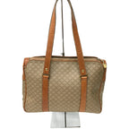 Celine Macadam Pattern Leather Bag Brown — view 2